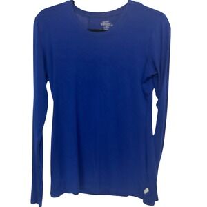 Cherokee Infinity Womens Galaxy Blue Long Sleeve Scrub Undershirt 2626A Small